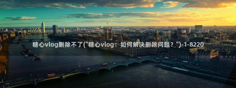 糖心肉vlog:糖心vlog删除不了(\